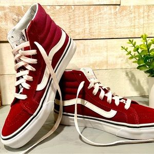 Vans High Top sneakers with soft suede upper.